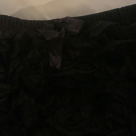 Black Ruffle Booty Shorts - Picture 5 of 7